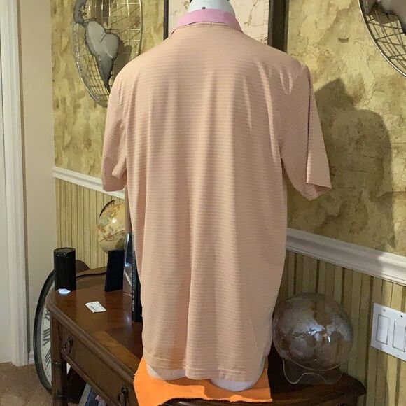 Peter Millar Golf Polo. Stripes. Large. Athletic - Picture 5 of 12